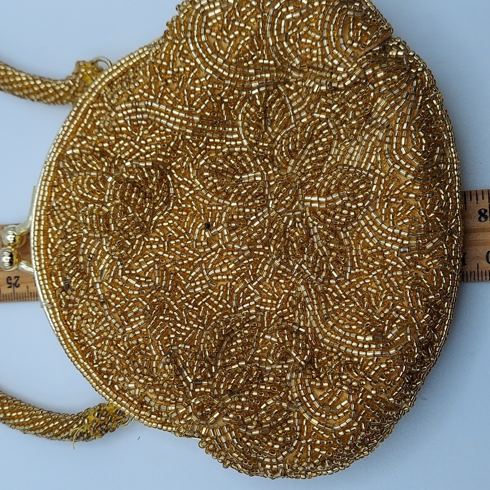 Cache Elegant Gold Beaded Women's Bag, See Photos for sz & wear. - Picture 11 of 13
